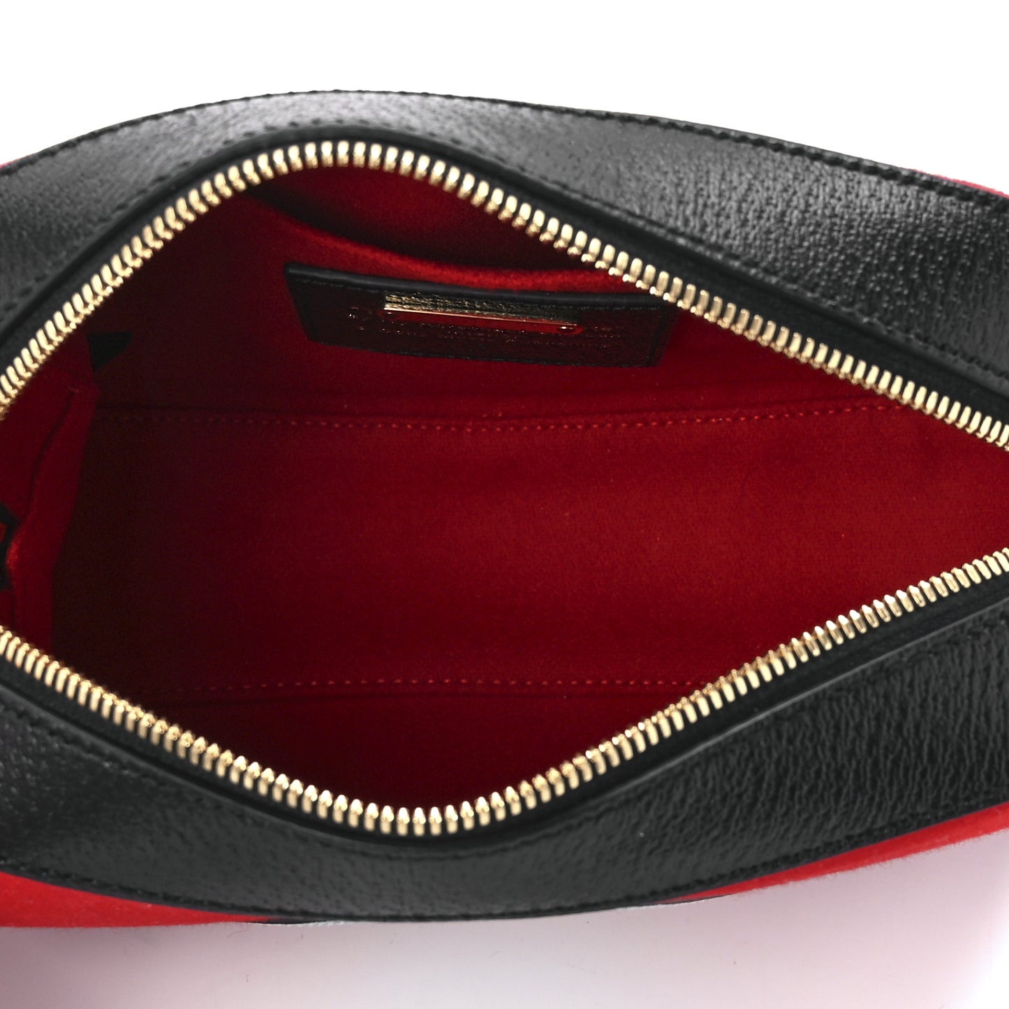 Felt Calfskin Script Logo Gucci 100 Camera Bag Bright Hibiscus Black Azure