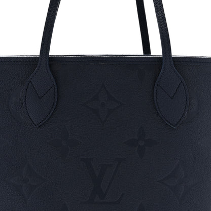 Louis Vuitton Empreinte Monogram Giant Neverfull MM Navy 8 of 11