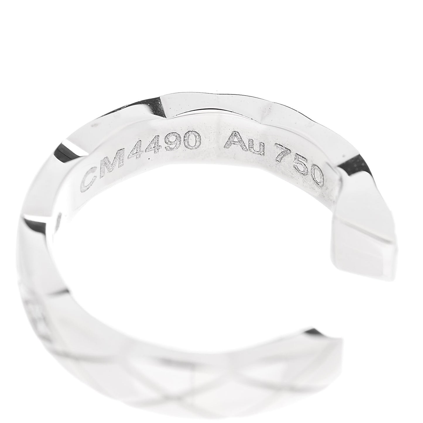 18K White Gold Diamond Coco Crush Single Ear Cuff Earring