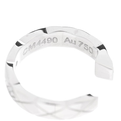 Chanel 18K White Gold Diamond Coco Crush Single Ear Cuff Earring 5 of 5