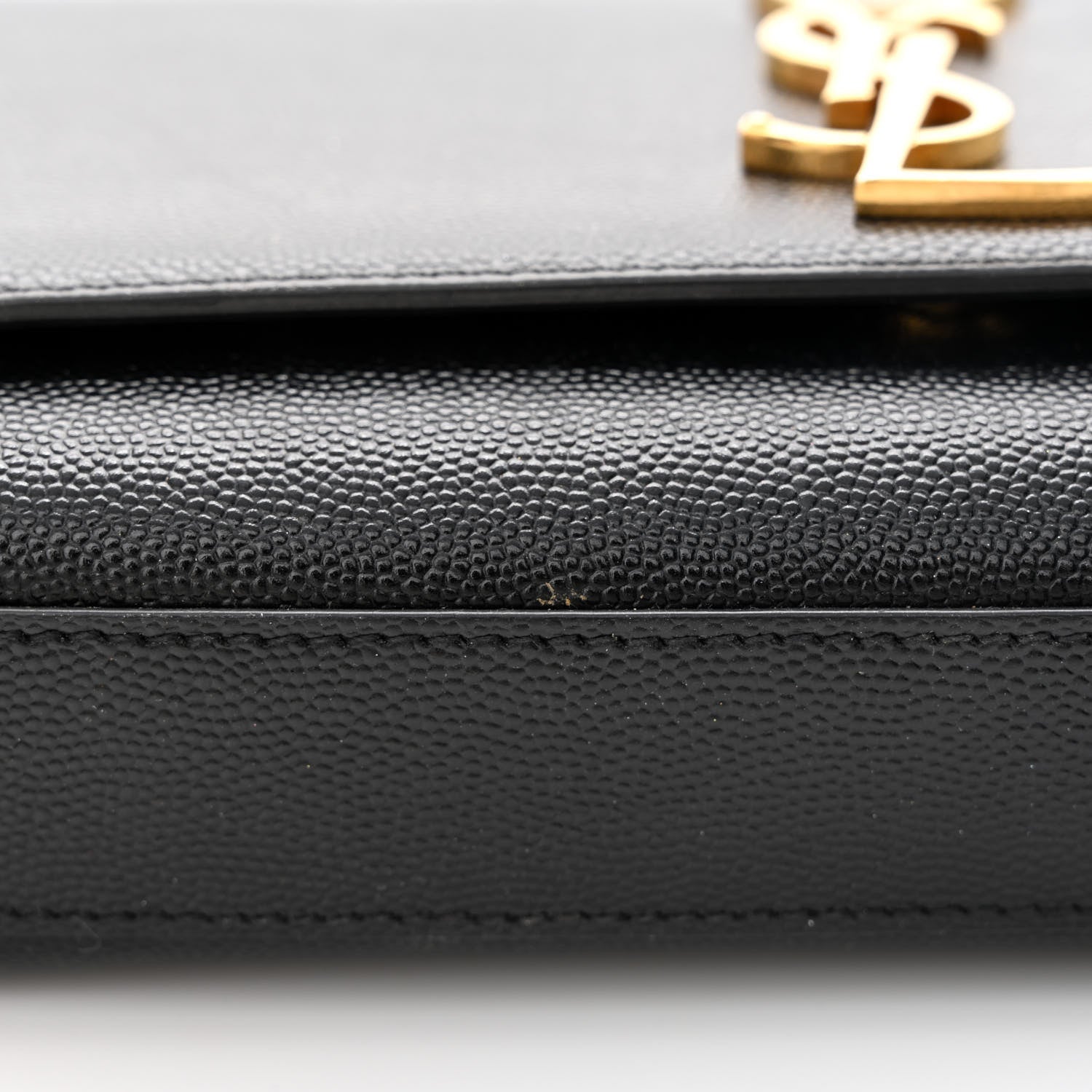 Saint Laurent Grain De Poudre Small Monogram Kate Satchel Black 17 of 17