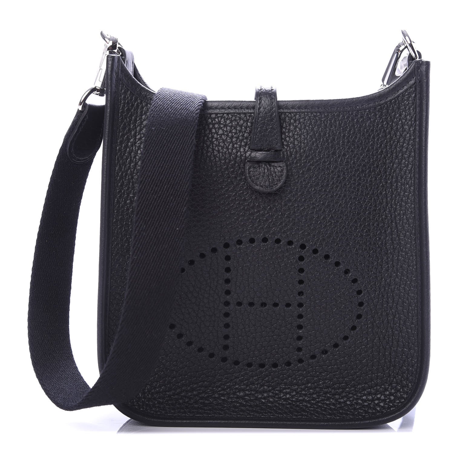 Hermes Taurillon Clemence Evelyne TPM Black 1 of 10