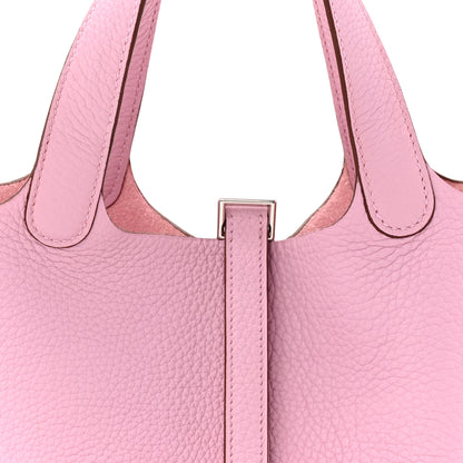 Hermes Taurillon Clemence Picotin Lock 18 PM Mauve Sylvestre 8 of 10