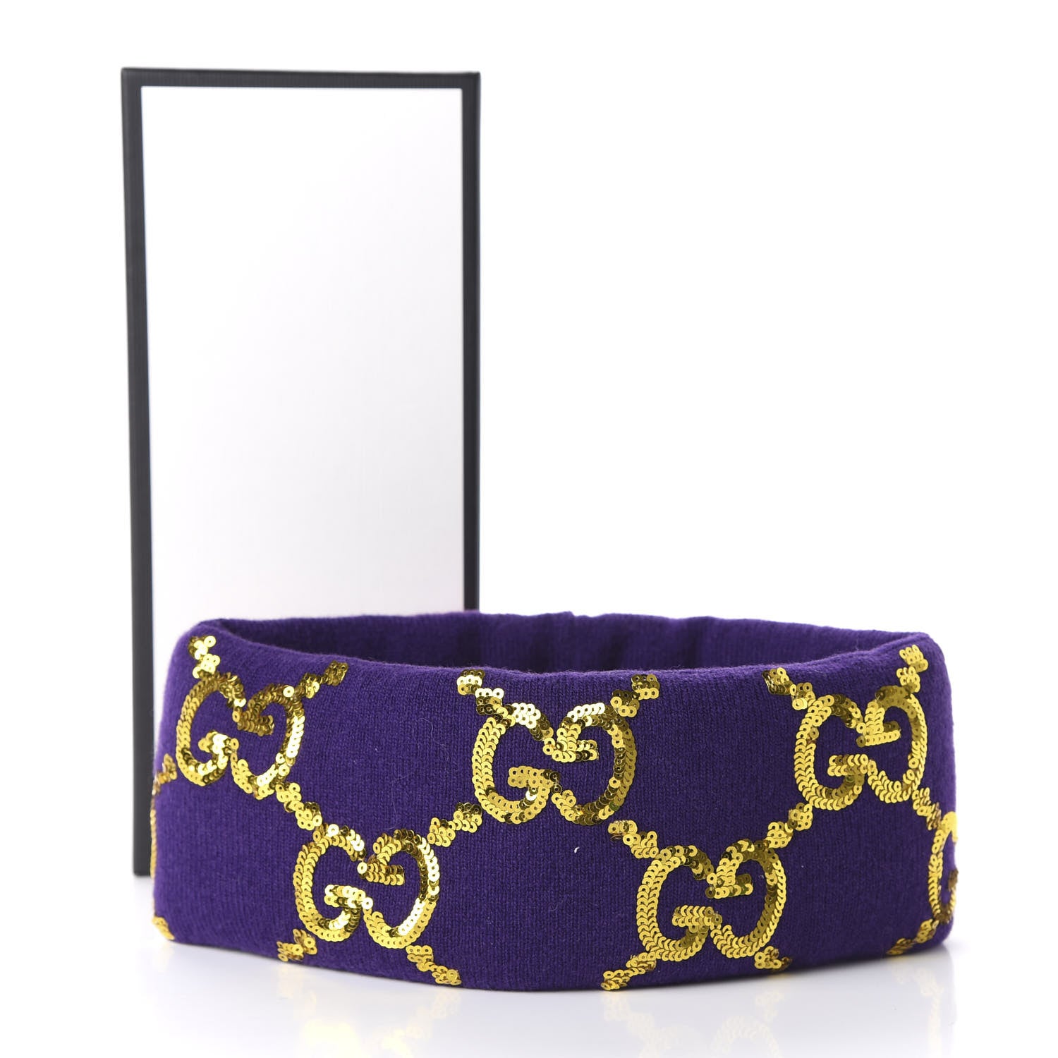Gucci Cotton GG Sequin Monogram Headband M Purple 7 of 7