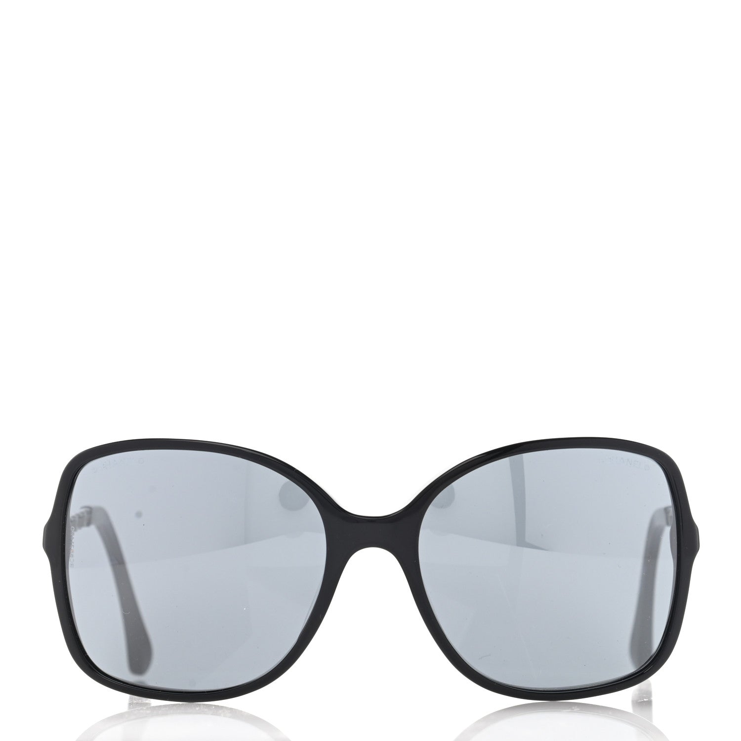Chanel Lambskin Square Chain Sunglasses 5210-Q Black 2 of 8