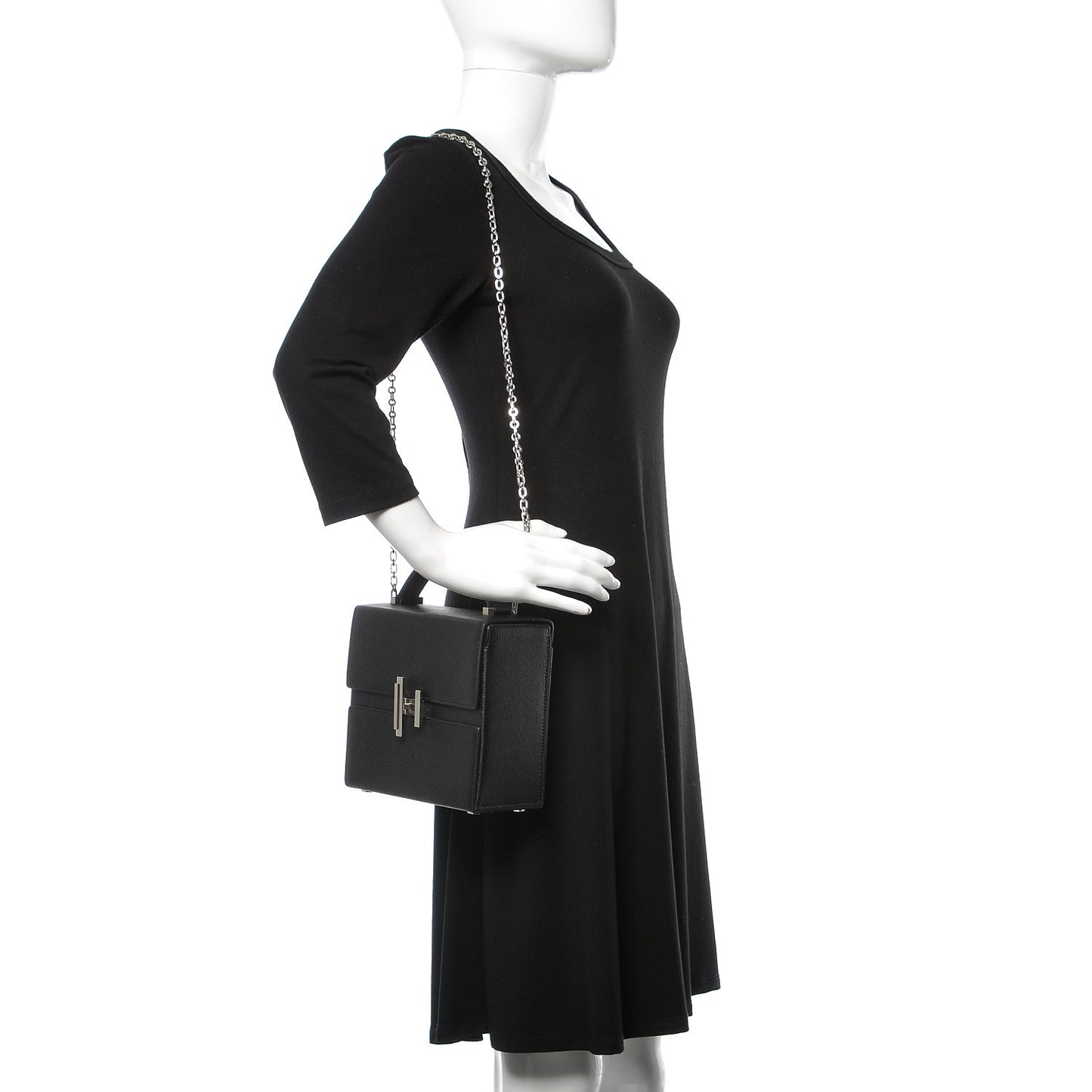 Chevre Mysore Cinhetic Boxy Top Handle Bag Black