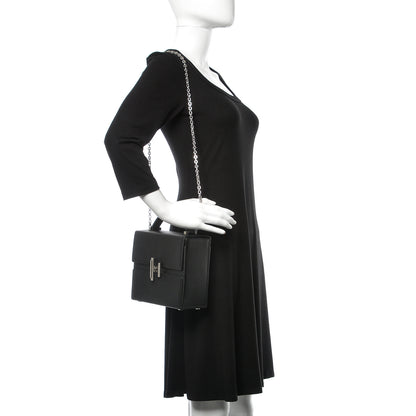 Hermes Chevre Mysore Cinhetic Boxy Top Handle Bag Black 2 of 12
