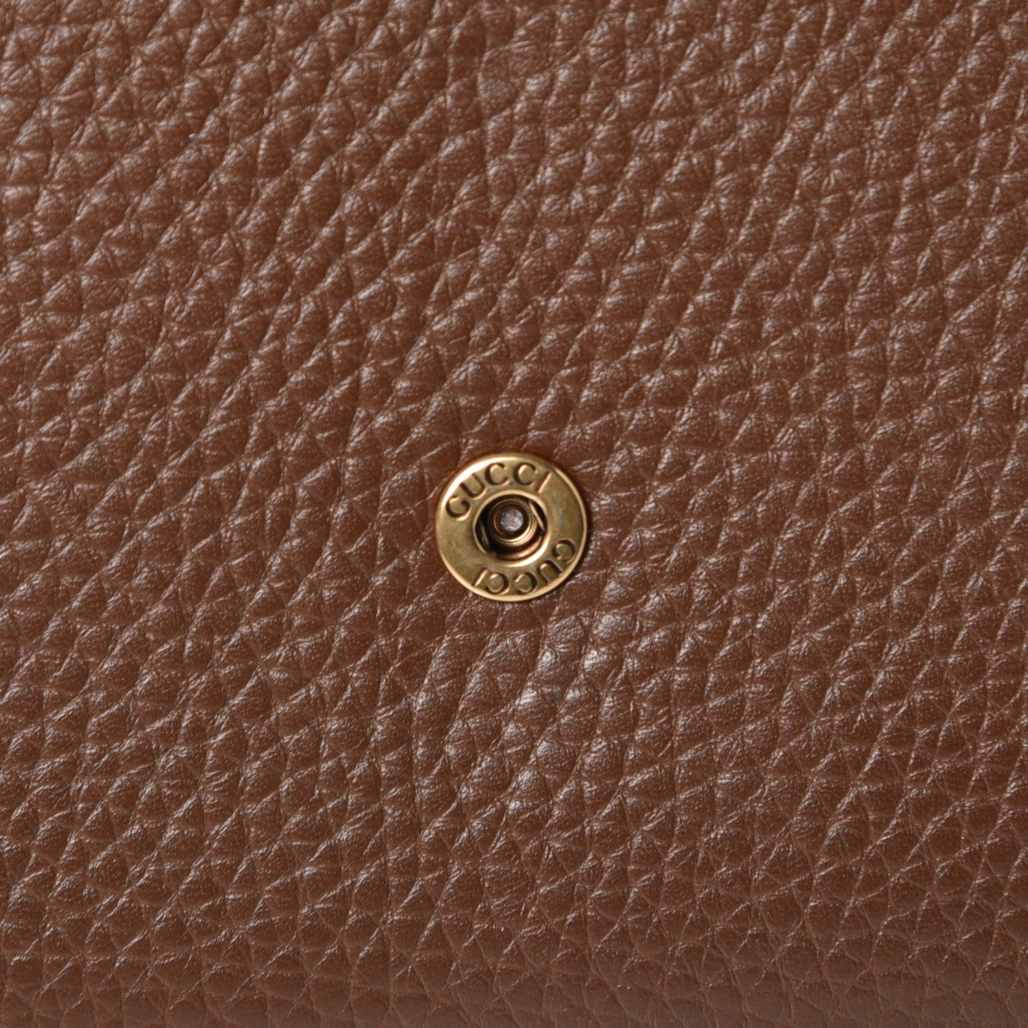 Gucci Cellarius Calfskin GG Marmont Chain Wallet Nut Brown 11 of 13
