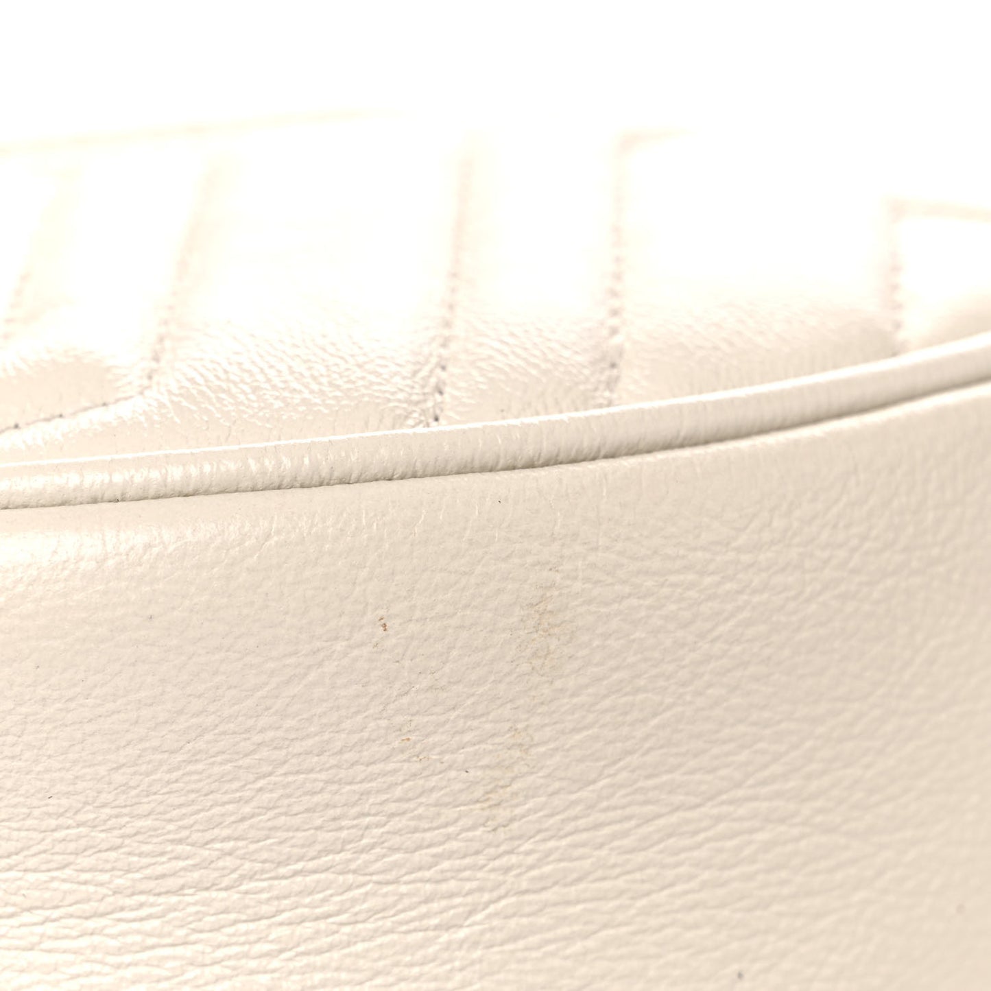 Calfskin Matelasse Mini GG Marmont Round Shoulder Bag White