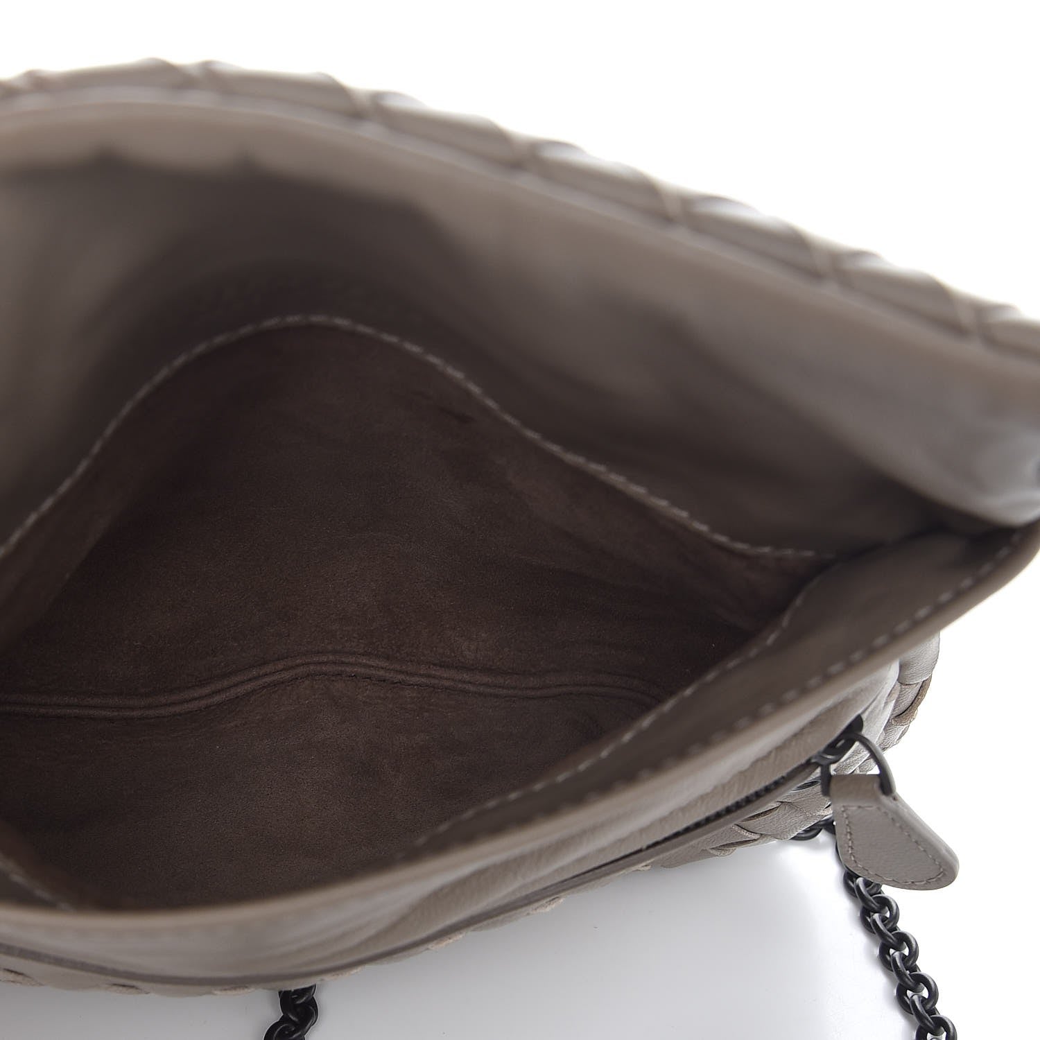 Bottega Veneta Nappa Intrecciato Mini Chain Messenger Fume 10 of 10