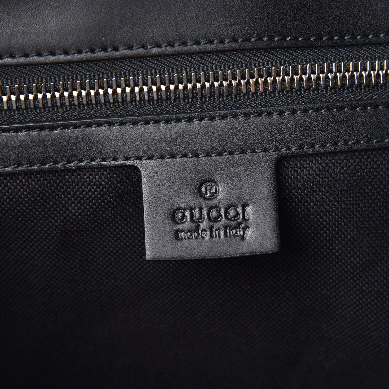 Gucci Soft GG Supreme Monogram Appia Calfskin Web Vertical Tote Black 6 of 10
