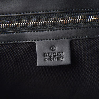 Gucci Soft GG Supreme Monogram Appia Calfskin Web Vertical Tote Black 6 of 10