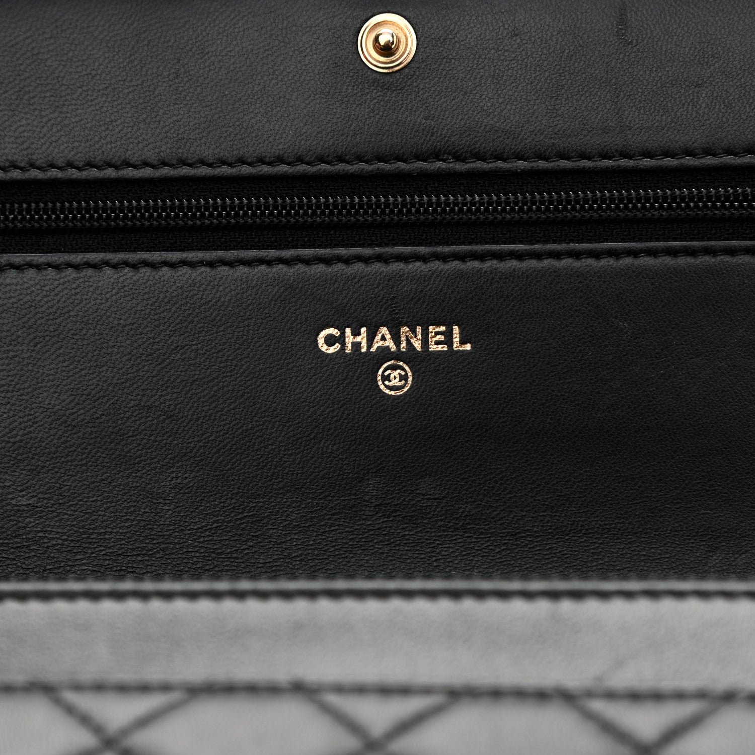 Chanel Lambskin Quilted Boy Wallet On Chain WOC Black 6 of 11