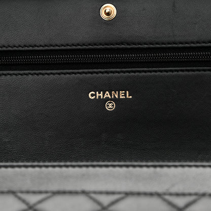 Chanel Lambskin Quilted Boy Wallet On Chain WOC Black 6 of 11