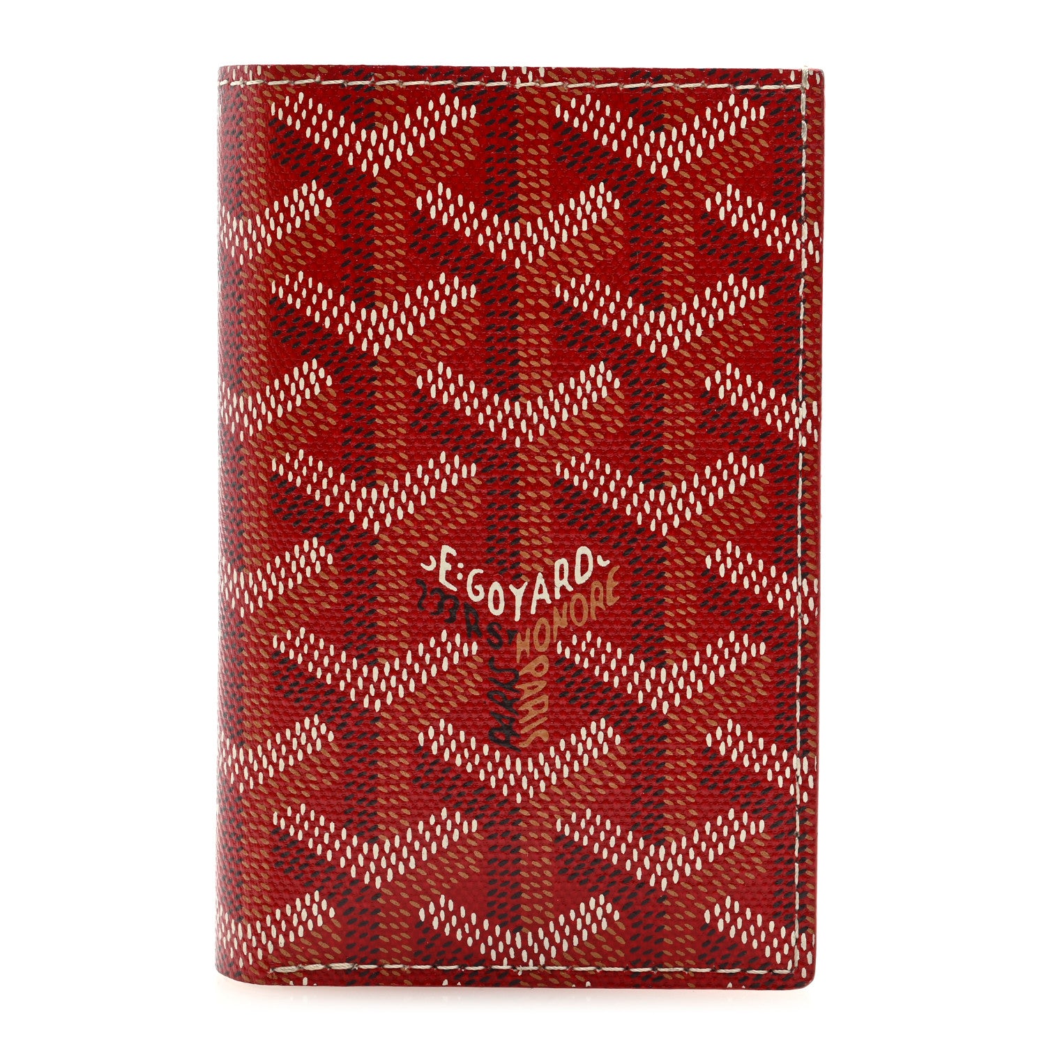 Goyard Goyardine Saint Pierre Card Holder Red 1 of 6