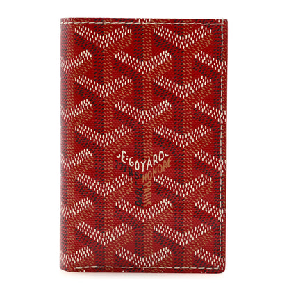 Goyard Goyardine Saint Pierre Card Holder Red 1 of 6