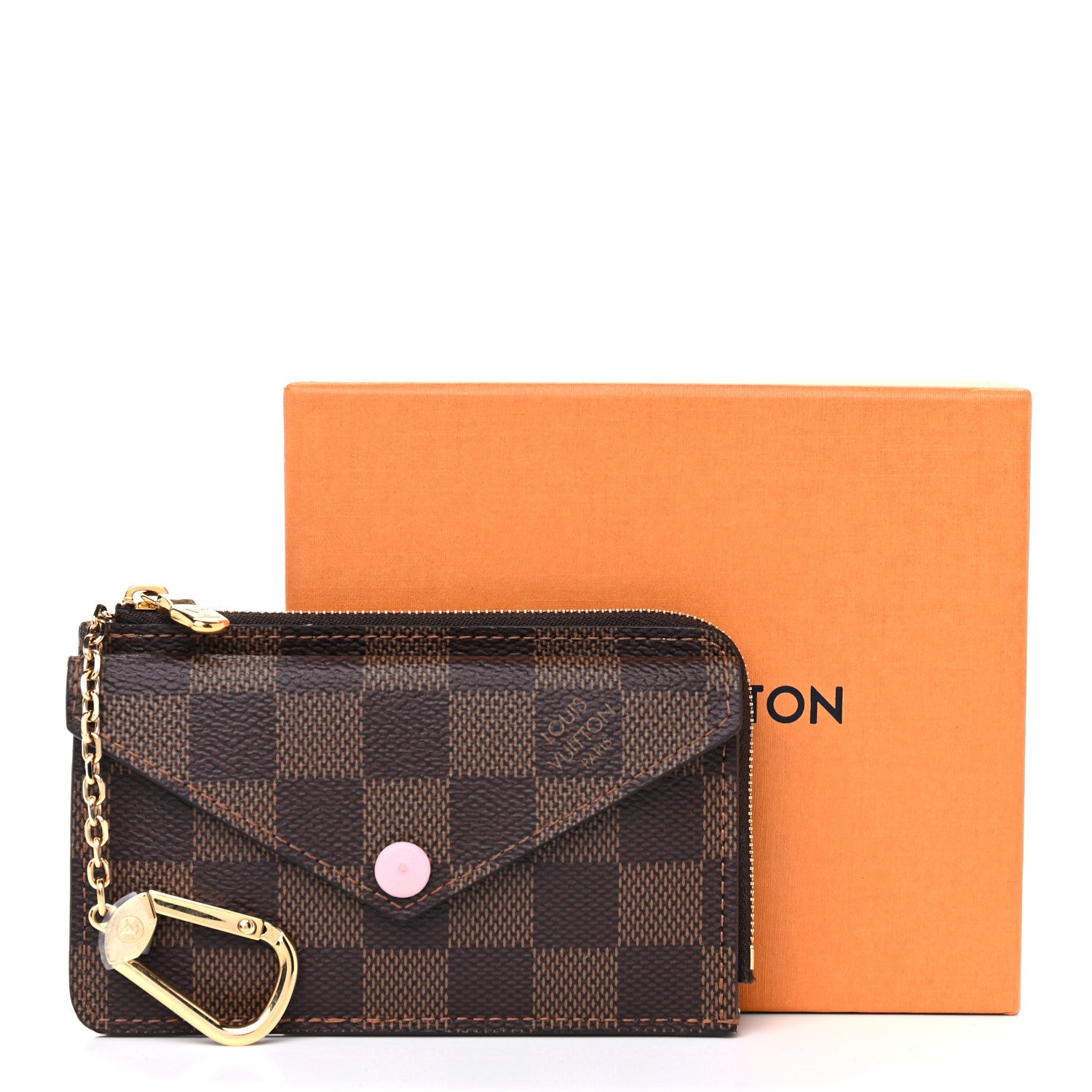 Louis Vuitton Damier Ebene Recto Verso Card Holder Rose Ballerine 9 of 9