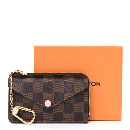 Louis Vuitton Damier Ebene Recto Verso Card Holder Rose Ballerine 9 of 9