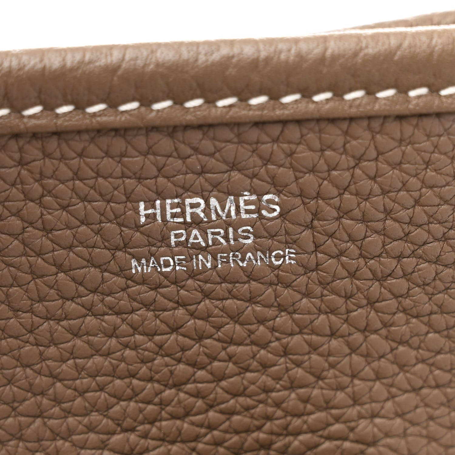 Hermes Taurillon Clemence Evelyne III PM Etoupe 6 of 11