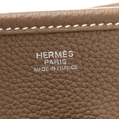 Hermes Taurillon Clemence Evelyne III PM Etoupe 6 of 11