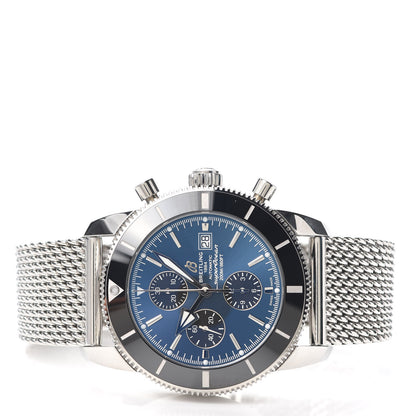 Breitling Stainless Steel 45mm Superocean Heritage II Chronograph Automatic Watch Blue A1332024 2 of 6