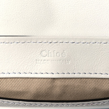 Chloe Calfskin Crocodile Embossed Mini C Double Carry Brilliant White 6 of 9
