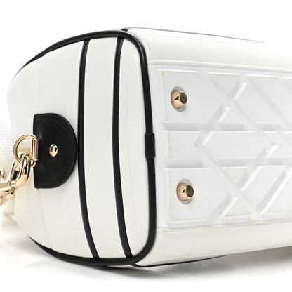 Christian Dior Calfskin Dior Vibe Zip Bowling Bag White 9 of 14