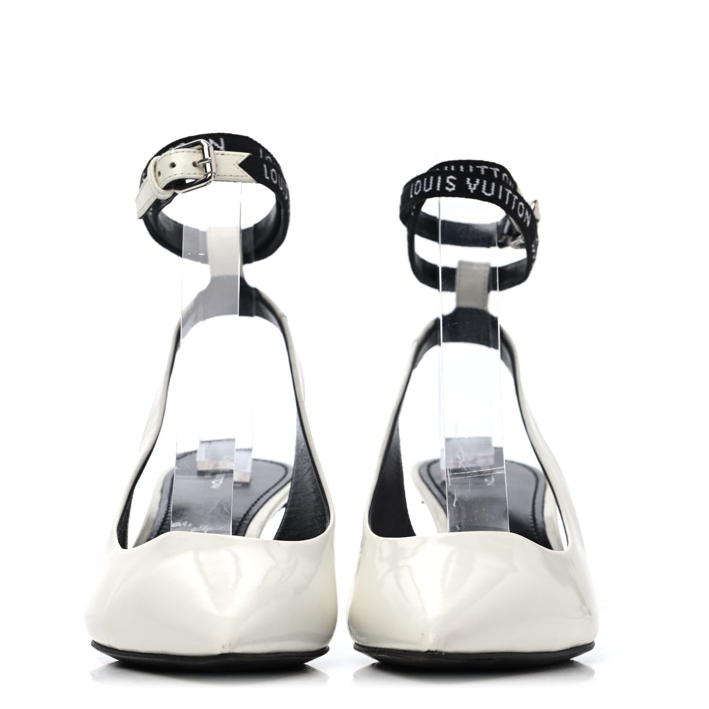 Patent Call Back Sling Back Pumps 38 White