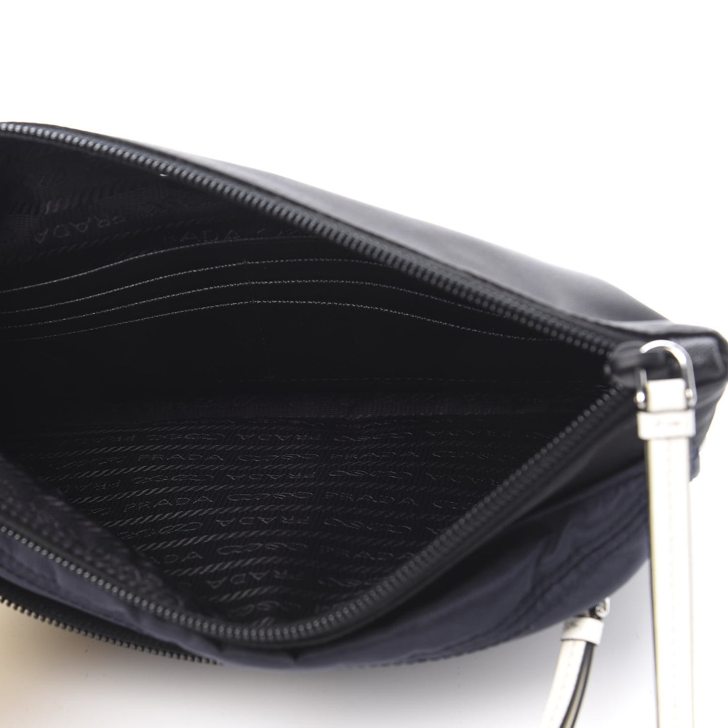 Tessuto Nylon Saffiano Patch Camouflage Pouch Blue Black