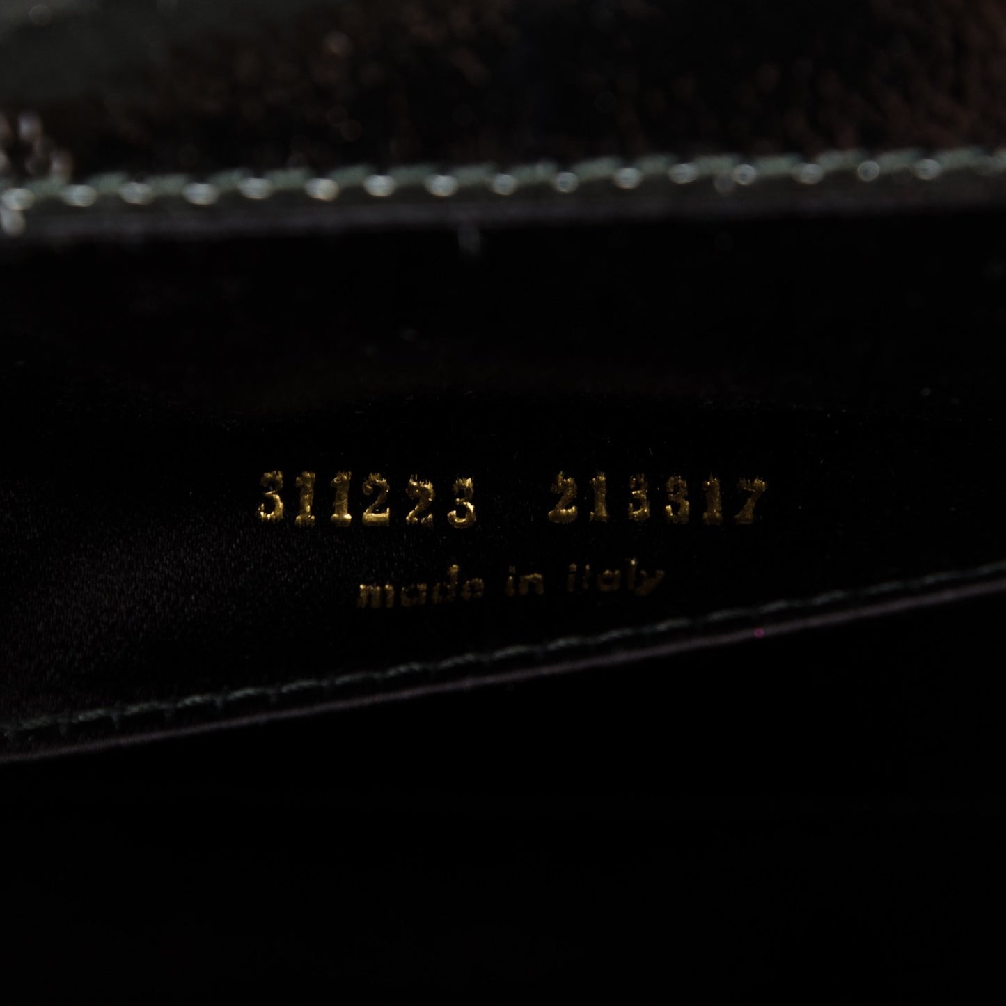 Textured Patent Monogram Large Belle De Jour Clutch Black