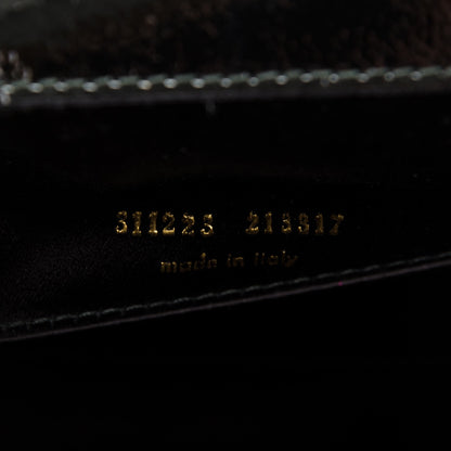 Saint Laurent Textured Patent Monogram Large Belle De Jour Clutch Black 7 of 7