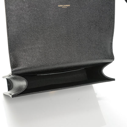 Saint Laurent Grain De Poudre Classic Monogram Clutch Black 5 of 6