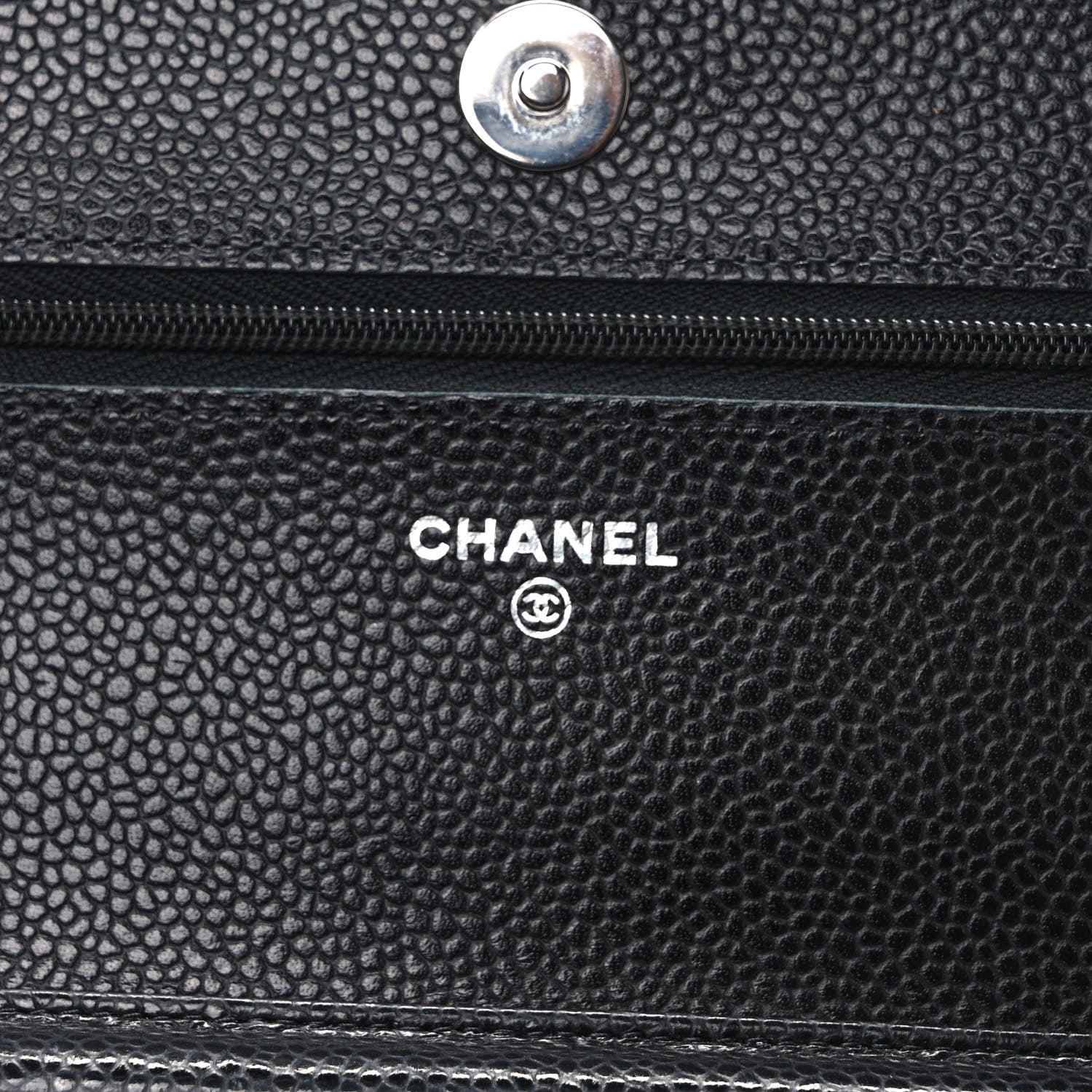 Chanel Caviar Quilted Wallet on Chain WOC Black 6 of 10