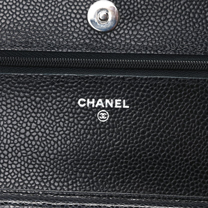 Chanel Caviar Quilted Wallet on Chain WOC Black 6 of 10