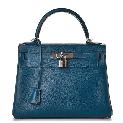 Hermes Epsom Retourne Kelly 28 Bleu Thalassa 1 of 31