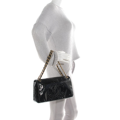 Chanel Vinyl Medium Rock and Chain Flap Black 2 of 8