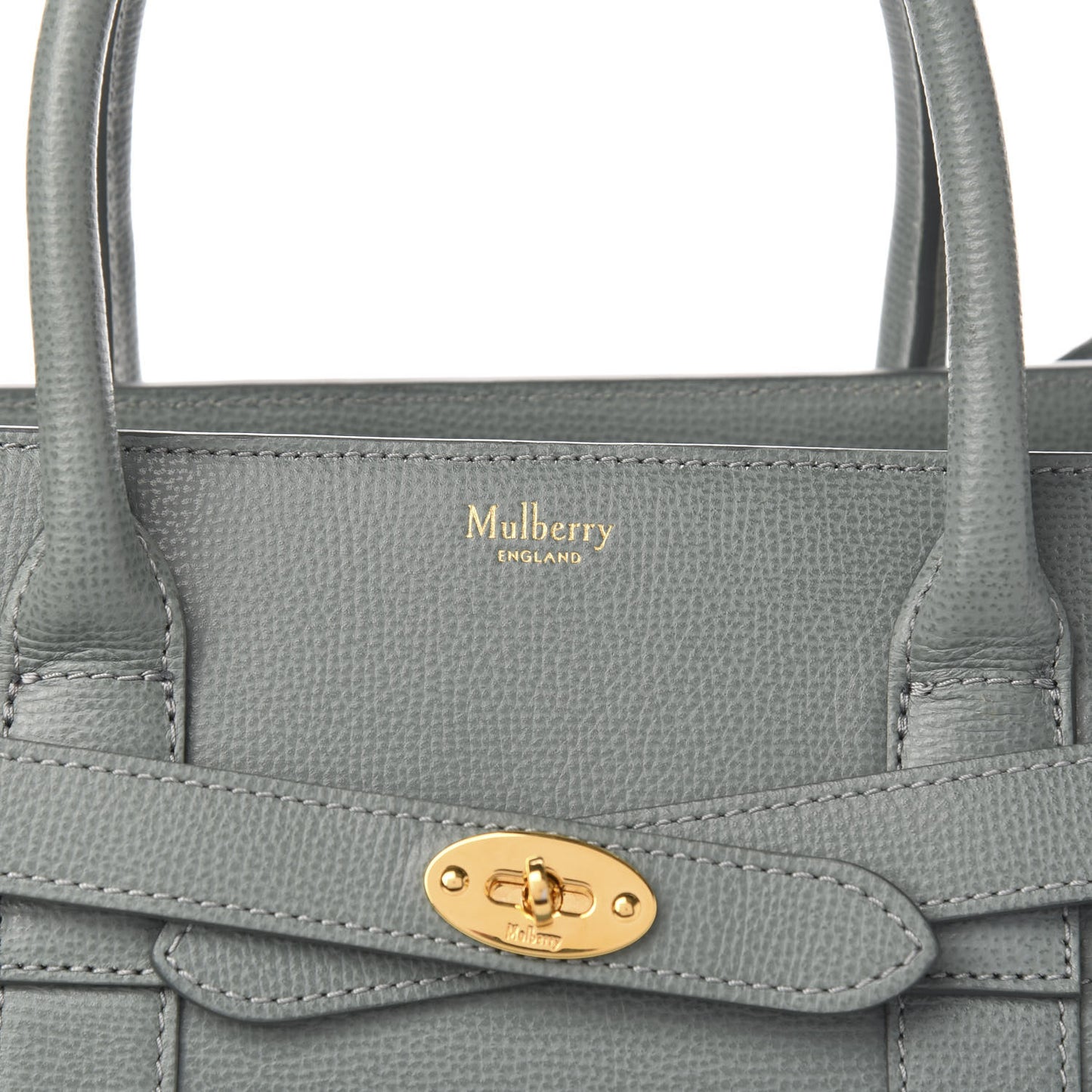 Small Classic Grain Small Bayswater Zip Tote Light Green