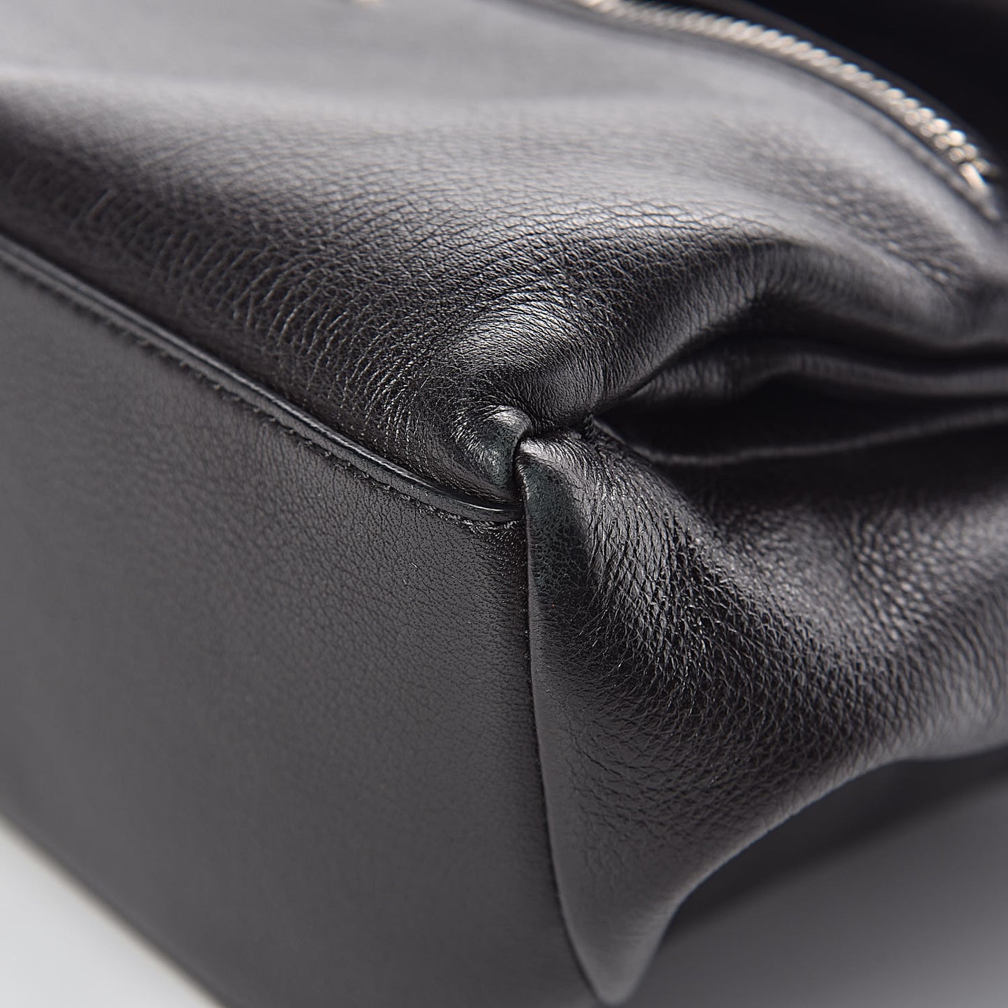 Calfskin Small Pandora Pure Flap Bag Black