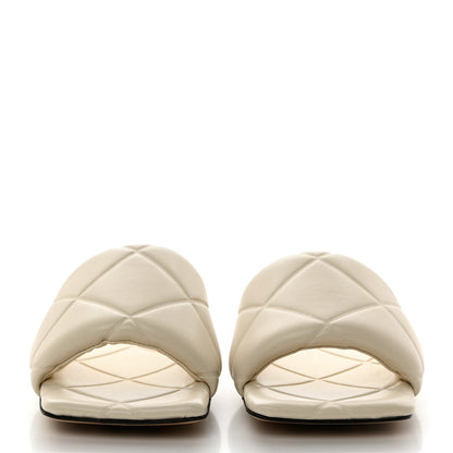 Bottega Veneta Nappa Quilted Rubber Lido Flat Sandals 37 Sea Salt 2 of 7