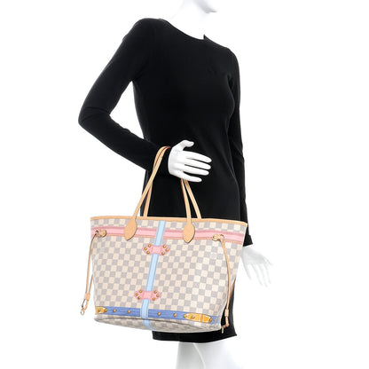 Louis Vuitton Damier Azur Summer Trunks Neo Neverfull MM 2 of 9