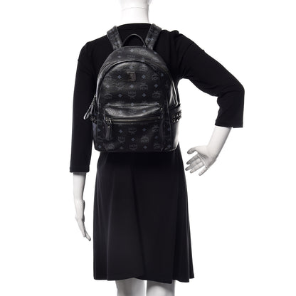 MCM Visetos Small Side Stud Stark Backpack Black 2 of 10