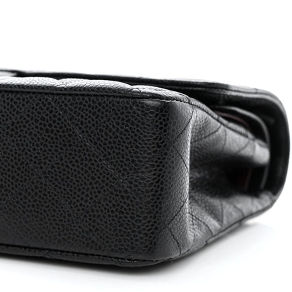 Chanel Caviar Quilted Medium Double Flap Black 10 of 11
