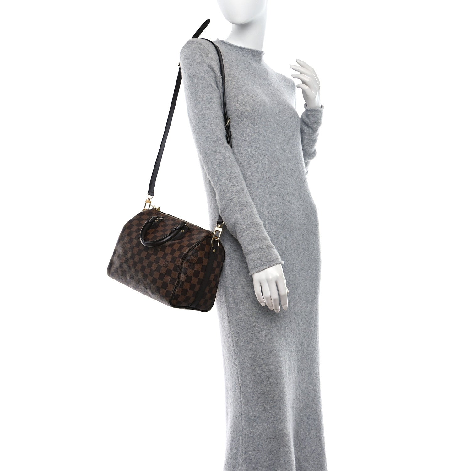 Louis Vuitton Damier Ebene Speedy Bandouliere 25 2 of 17