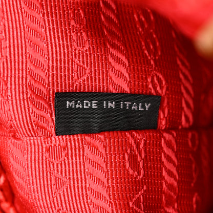 Prada Raffia Crochet Large Tote Naturale Fuoco 7 of 13