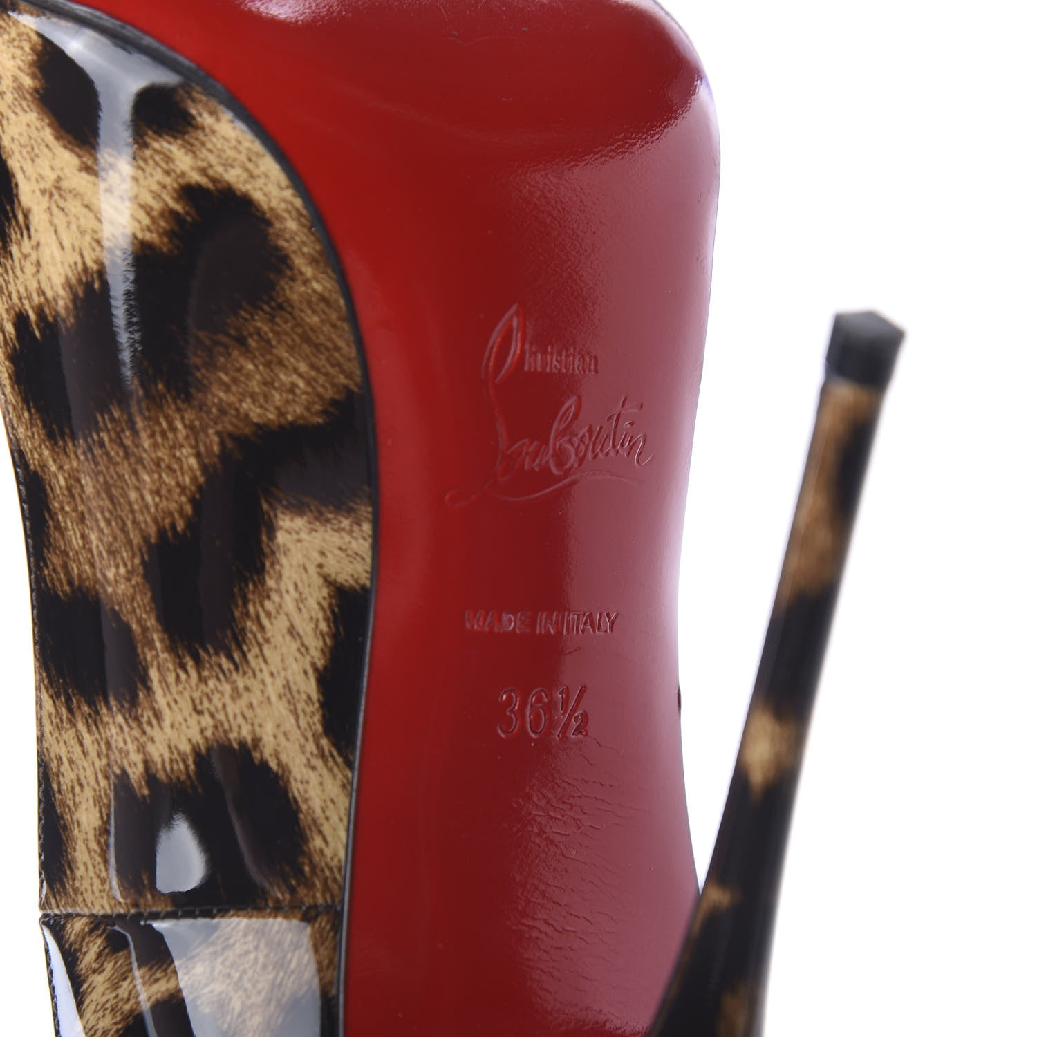 Christian Louboutin Patent Leopardino So Kate 120 Pumps 36.5 Brown 6 of 11