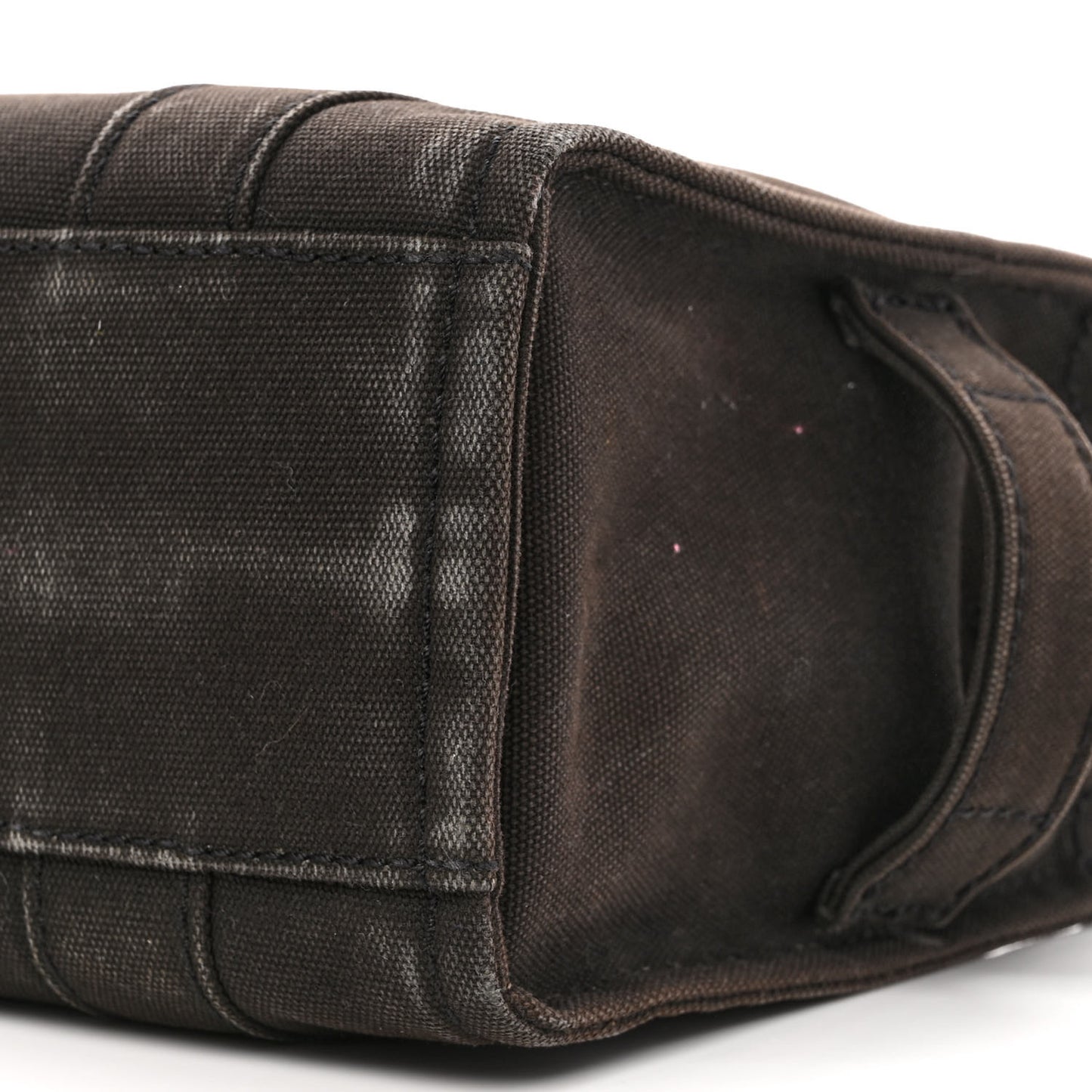 Cotton Canvas Mini The Traveler Tote Bag Black