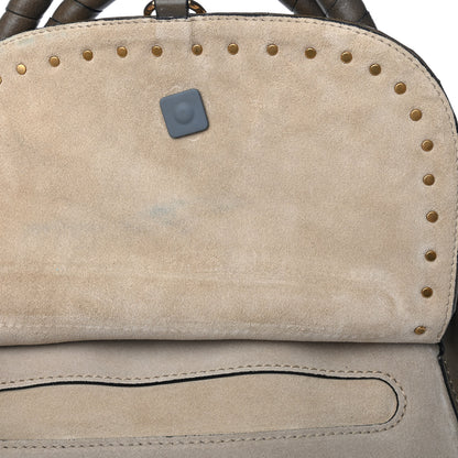 Chloe Calfskin Studded Medium Marcie Satchel Merino Grey 12 of 12