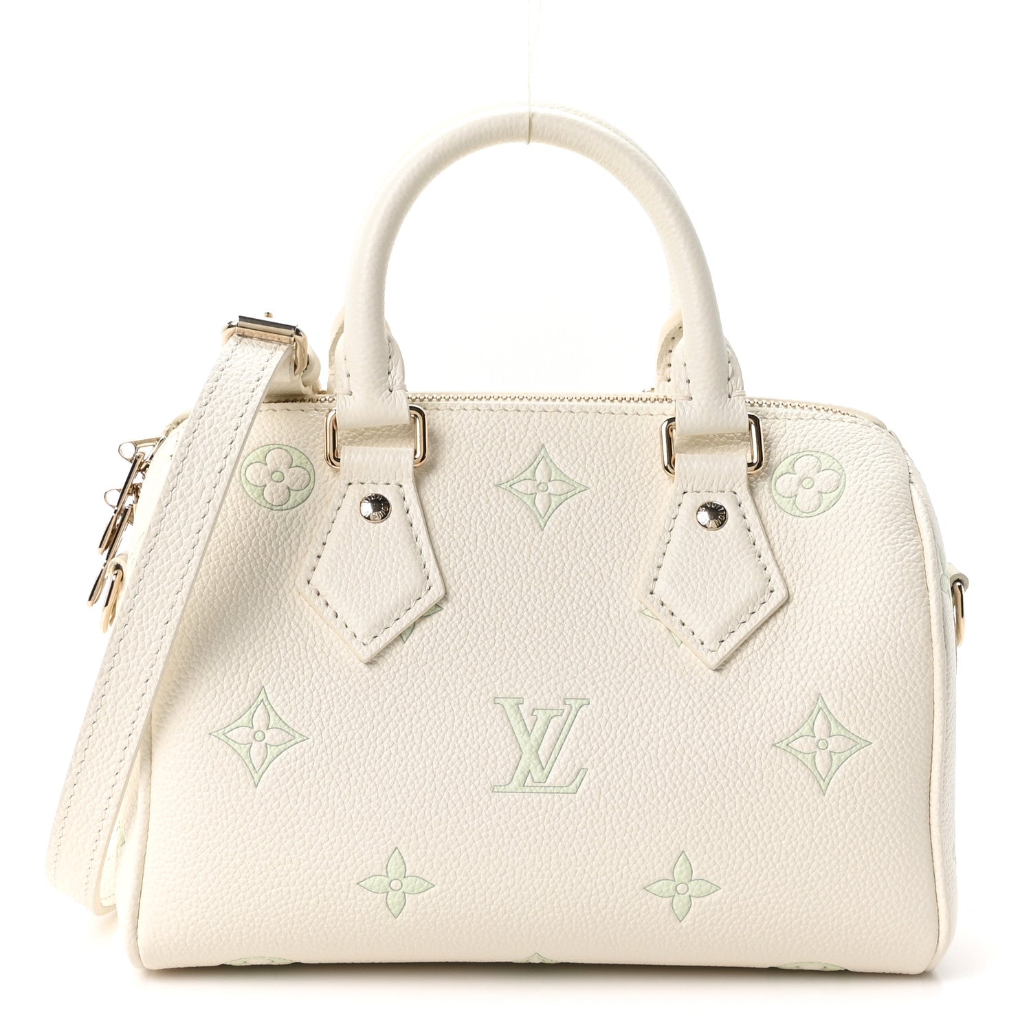 Louis Vuitton Empreinte Bi-Color Speedy 20 Milky White Green 1 of 10