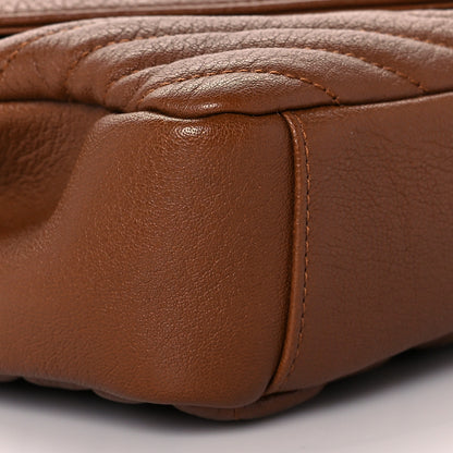 Saint Laurent Calfskin Matelasse Chevron Monogram Medium College Bag Brick 9 of 13