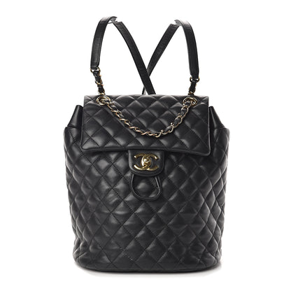 Chanel Lambskin Quilted Small Urban Spirit Backpack Black 1 of 9